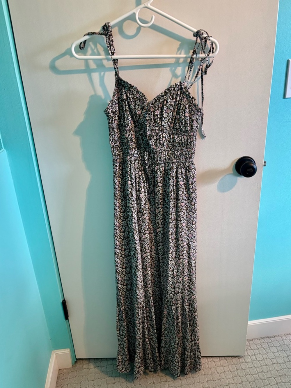 AE floral midi dress size XS